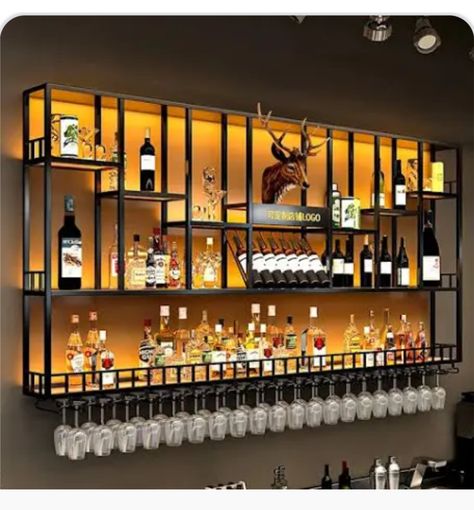 Bar Outdoor Design, Liquor Display, Barra Bar, Aqua Park, Bar Outdoor, Diy Home Bar, Bar Interior Design, Design Bar, Construction Theme