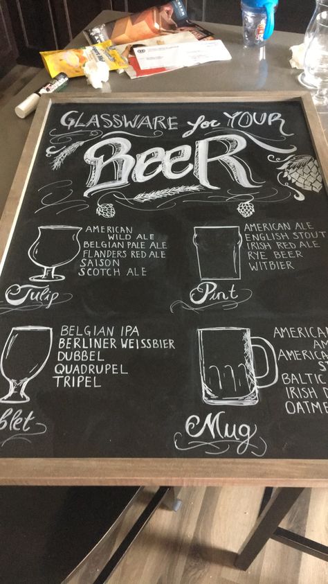 Beer Board Chalkboard, Beer Chalkboard Art, Chalkboard Beer, Chalkboard Restaurant, Beer Menu, Chalkboard Lettering, Chalkboard Ideas, Chalkboard Designs, Restaurant Ideas