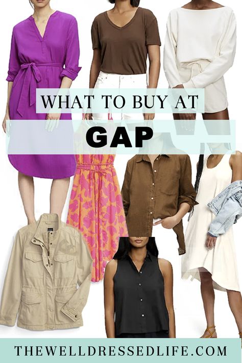 What to Buy at Gap Gap Outfits Women, Gap Outfits, Wardrobe Consultant, Cami Maxi Dress, Outfit Formulas, Linen Shirt Dress, What To Buy, Classic Wardrobe, Gap Women