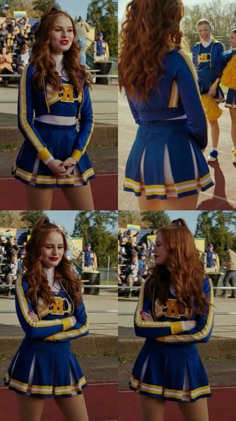 Cheerleaders were original Riverdale Cheerleader Costume, Riverdale Cheerleader Outfit, Cheryl Blossom Cheerleader, Chearleder Costume, Cheerleader Aesthetic Outfit, Cheerdance Uniform, Cute Cheerleader Outfits, Cheerleading Outfits Aesthetic, Riverdale Cheerleader