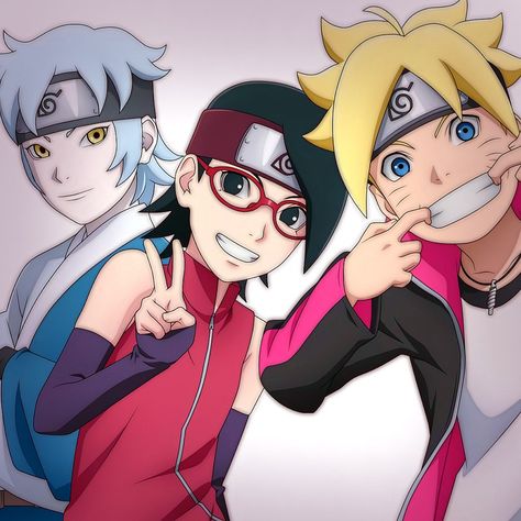 Team Konohamaru, Tim 7, Baruto Manga, 2014 Anime, Series Wallpaper, Naruto Team 7, Naruto Sketch Drawing, Boruto And Sarada, Naruto Sketch