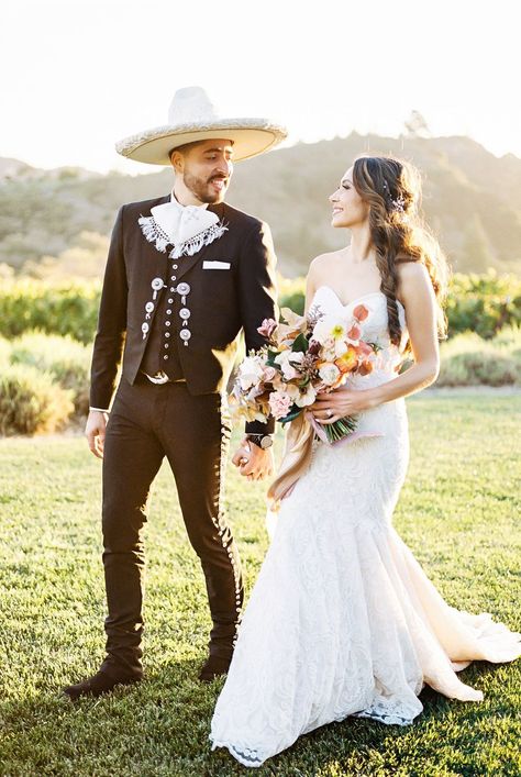 Wedding Dress Mexican, Traditional Mexican Wedding, Charro Wedding, Desert Weddings, Mexican Wedding Dress, Crystal Wedding Dress, Hijab Wedding Dress, Weddings By Color, Mexican Wedding