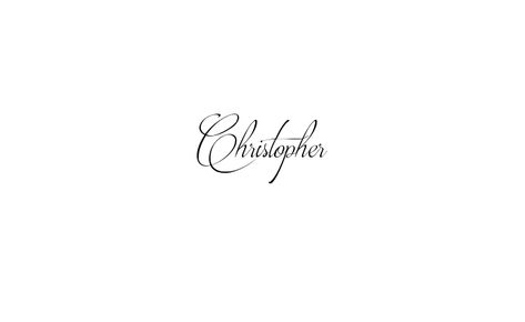 Christopher Name Tattoo Design, Chris Tattoo Name, Tattoos For Husband Name, Christopher Tattoo Name, Christopher Name, Tattoo Nombres, Chris Name, Cursive Tattoo Fonts, Boyfriend Name Tattoos