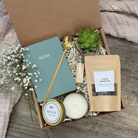 Gratitude Gift Basket Ideas | Employee Appreciation and Client Thank You Boxes Women Gifts Ideas, Woman In Her 20s, Client Gift Box, Succulent Candle, Top Gifts For Women, Teacher Mentor, Succulents Candles, Women In Their 20s, Hygge Gifts