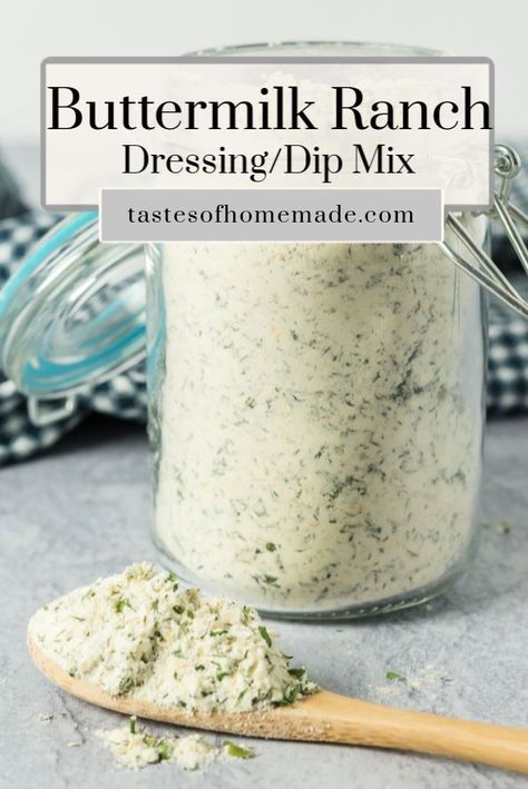 Homemade Ranch Dressing Seasoning, Ranch Mix Recipe, Ranch Dressing Mix Recipe, Homemade Ranch Mix, Homemade Ranch Dressing Mix, Powdered Ranch Dressing, Diy Seasonings, Ranch Dressing Seasoning, Dry Buttermilk