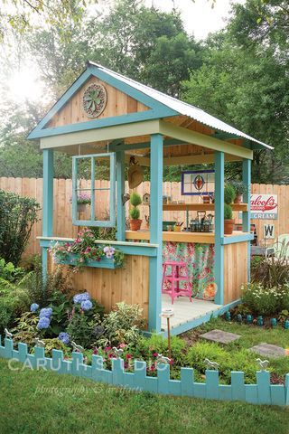 Garden Cafe Ideas, Diy Potting Shed, Outdoor Potting Bench, Potting Benches, Potting Sheds, Potting Bench, Garden Sheds, Diy Shed, Shed Design