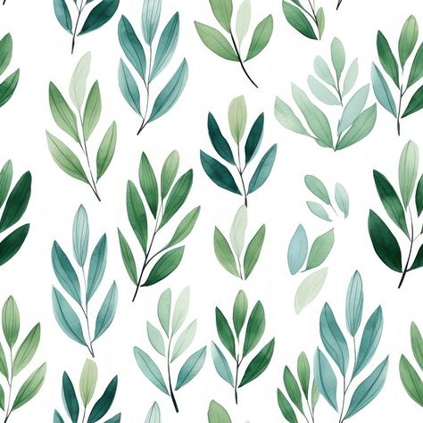 Leaf pattern backgrounds plant design | premium image by rawpixel.com / Ratcharin Noiruksa Watercolor Leaves Pattern, Leaves Watercolor Background, Tropical Leaf Print Fabric, Seamless Botanical Pattern, Leaves Seamless Pattern, Website Ideas, Background Drawing, Leaf Images, Leaf Drawing