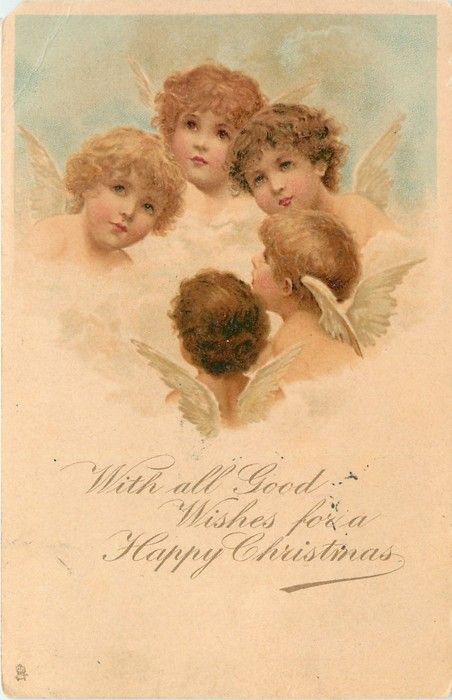 Frances Brundage Vintage Foto's, Victorian Angels, Postal Vintage, Easter Lily, Angels In Heaven, Antique Postcard, Antique Christmas, Victorian Christmas, Fairy Angel