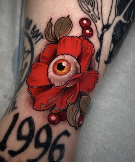 Eyeball Tattoo, Halloween Flash, Key Tattoos, Red Ink Tattoos, Tatuaje A Color, Tattoo Portfolio, Tattoo Art Drawings, Dream Tattoos, Dope Tattoos