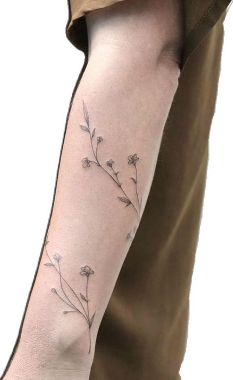 Botanical Wrap Tattoo Upper Arm, Bicep Wrap Tattoo, Wrap Around Bicep Tattoo Women, Christian Wrist Tattoos, Foot Tattoo Ideas, Tattoo Aesthetics, Small Back Tattoos, Next Tattoo Ideas, Vine Tattoo