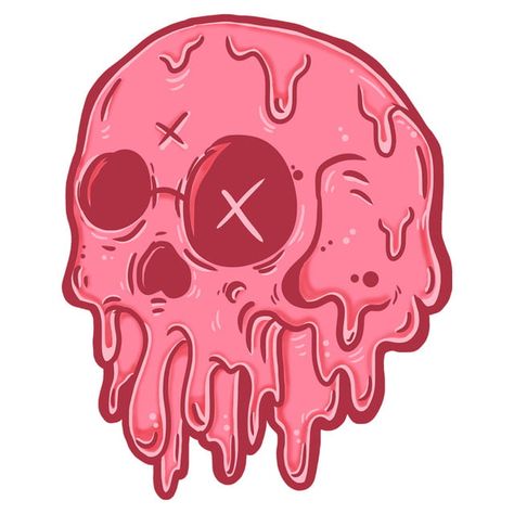 Skull Melting, Brain Cartoon, Logo Design Cartoon, Melting Art, Dripping Paint Art, Graffiti Clothing, Skull Clipart, Free Logo Templates, Logo Design Free Templates