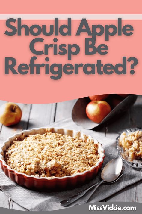 Apple Crisp Refrigerate: Should you refrigerate apple crisps? So, if you have made some apple crisps and you think if you can refrigerate it, go ahead and read! If you want to keep your apple crisp for more than two days, you should refrigerate it! Canning Apples, Freezing Apples, Cooking Ingredients, Apple Crisp, Apple Recipes, Cooking Tips, Healthy Lifestyle, Oven, Frozen