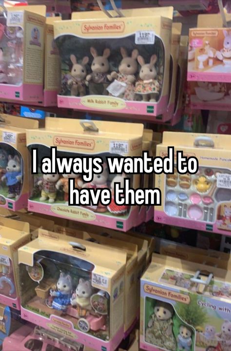 2010s Nostalgia, Childhood Memories 2000, Nostalgic Toys, Relatable Things, Childhood Nostalgia, Careless Whisper, Relatable Stuff, Sylvanian Families, Whisper Confessions