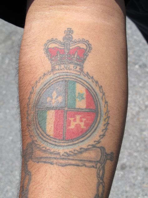 Phil's "Creole Crest" tattoo! Creole Tattoos Ideas, Creole Tattoos, Symbols Tattoos, Crest Tattoo, Image Icon, Article Design, Tattoo Work, Patch Work, Symbolic Tattoos