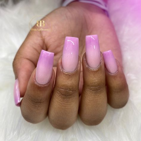 #colorpowder #coloracrylic #naturalnails #atlanta #nails #Georgia #Gelnails #nailart #naildesigns #diamonds #acrylicnails #gelnails #opi #georgia #bonapbeauty #salon #nailsofinstagram #nailsoftheday #nailsofinsta #nailsonfleek #nailsnailsnails #nails4today #pampveryourself #northgeorgia #selfcare #tiktok #bonapbeauty Purple Ombré Nails, Light Purple Nails, Girly Nails, Purple Ombre Nails, Lilac Nails, Cute Short Nails, Ombre Acrylic Nails, Purple Ombre, Nail Inspiration