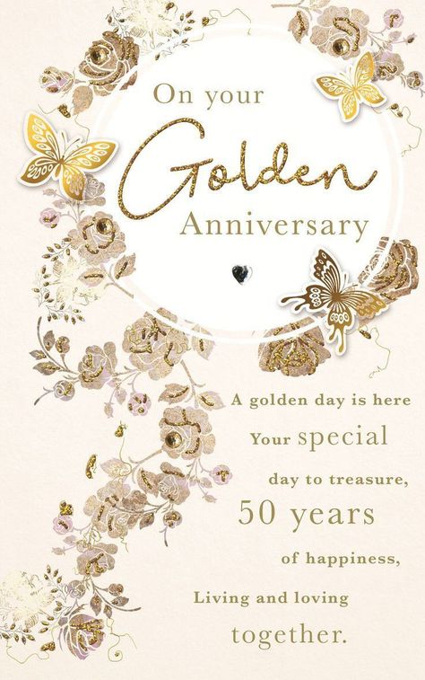 50th Anniversary Wishes, 50th Wedding Anniversary Wishes, Anniversary Verses, Happy Wedding Anniversary Cards, Golden Anniversary Cards, Anniversary Wishes For Couple, Wedding Anniversary Greetings, Wedding Anniversary Message, Wedding Anniversary Greeting Cards