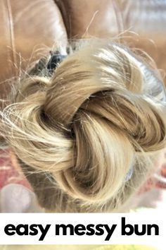 Buns For Fine Hair Easy, Easy Messy Bun Tutorial, Messy Bun For Short Hair, Cute Bun Hairstyles, Easy Messy Bun, Work Hair, Prom 2022, Messy Bun Tutorial, Easy Bun