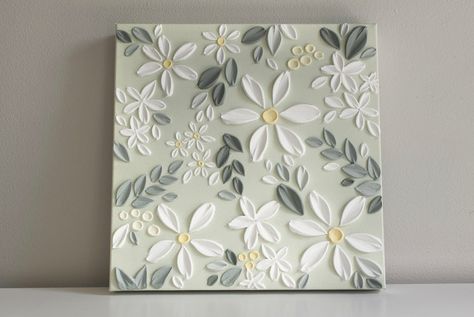 Fresh As A Daisy, Sky Art Painting, Diy Abstract Canvas Art, Diy Canvas Wall Art, Modeling Paste, Cute Christmas Wallpaper, Texture Paint, Canvas Painting Designs, Textured Canvas Art