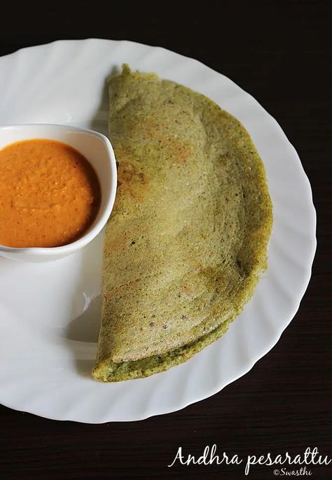 Pesarattu Recipe, Moong Dal Dosa, Dahl Recipe, Poha Recipe, Dosa Recipe, Dal Recipe, Moong Dal, Cooking Recipes Healthy, Indian Breakfast