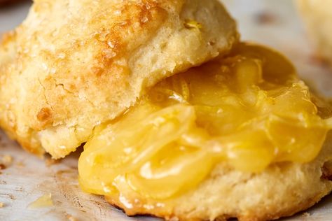 Recipe: Fast and Fancy Lemon Biscuits | Kitchn Heavy Cream Recipes, Easy Skillet Dinner, Lemon Biscuits, Challah French Toast, Best Brunch Recipes, Cream Of Broccoli Soup, Cream Biscuits, Recipe 30, French Toast Casserole