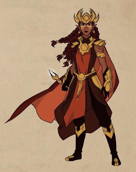 Sunfire Elves, Sunfire Elf, Tdp Oc, Dragon Prince Characters, Druid Dungeons And Dragons, Prince Warrior, Fantasy Adventurer, Prince Dragon, Bread Sandwich