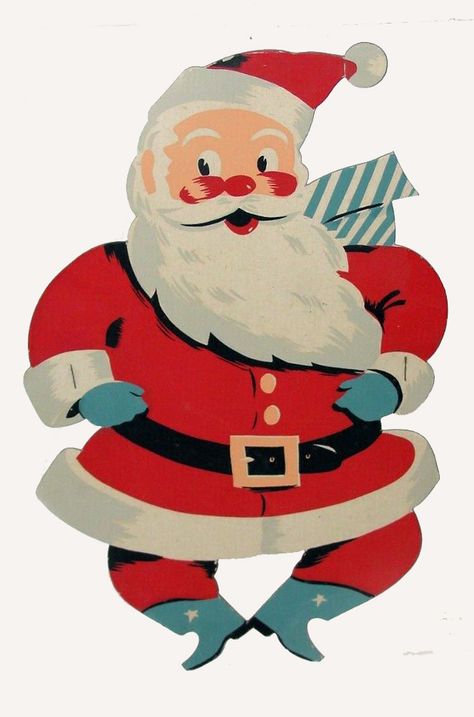 Easel Back Counter Standee Vintage Santa Illustration, Christmas Illustration Vintage, Holiday Ads, Santa Claus Illustration, Santa Illustration, Christmas Artwork, Holiday Images, Vintage Christmas Images, Christmas Graphics