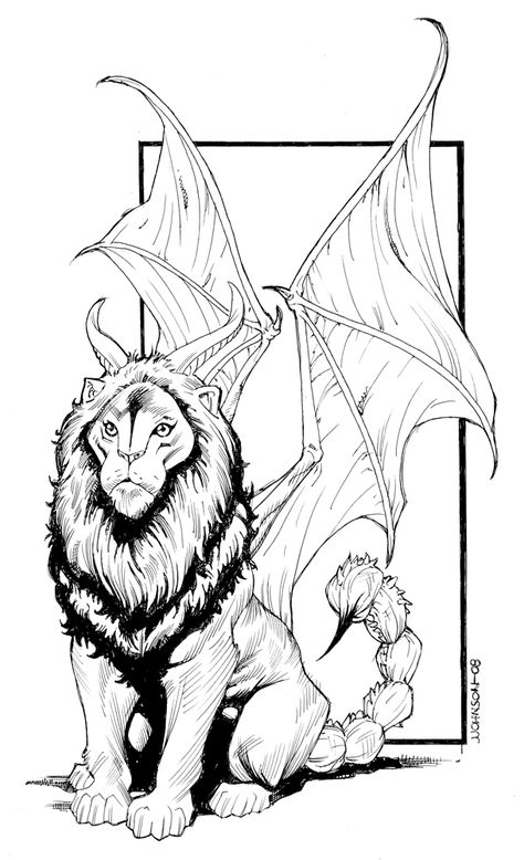 Manticore Art, Sketch Ideas, Art Tattoos, Fantastic Beasts, Body Art Tattoos, Art Lessons, Art Tattoo, Body Art, Sketch Book