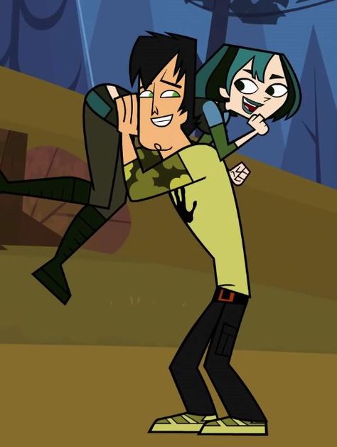 Gwen Total Drama Island, Total Drama Island Couples, Total Drama Couples, Total Drama Halloween Costumes, Gwen And Trent, Gwent Total Drama, Total Drama Island Costumes, Drama Island, Total Drama Island Wallpapers