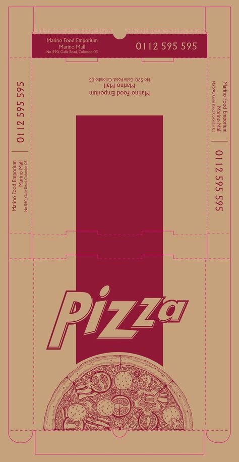 One color should be packaged Pizza Box Template, Packaging Design Food, Eco Packaging Design, Food Delivery Packaging, Pizza Box Design, Wine Bottle Packaging, Miniature Pizza, Box Design Templates, Box Template Printable