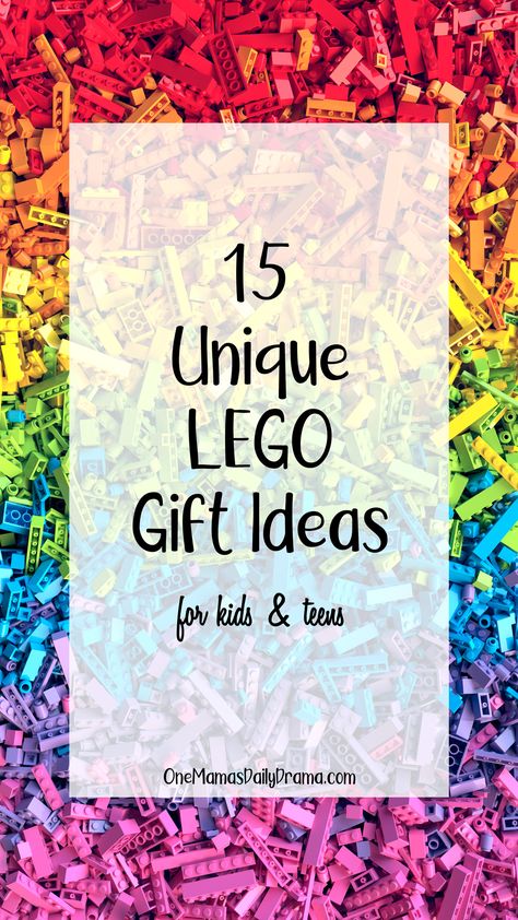 LEGO is one of the best gift ideas for kids of all ages. The brick kits are versatile and these 15 kits are really unique and interesting. Lego Gifts For Boys, Lego Gift Basket Ideas, Lego Gravity Falls, Lego Creations Ideas, Lego Crafts For Kids, Diy Lego Decorations, Lego Gift Ideas, Adult Lego, Lego Gift