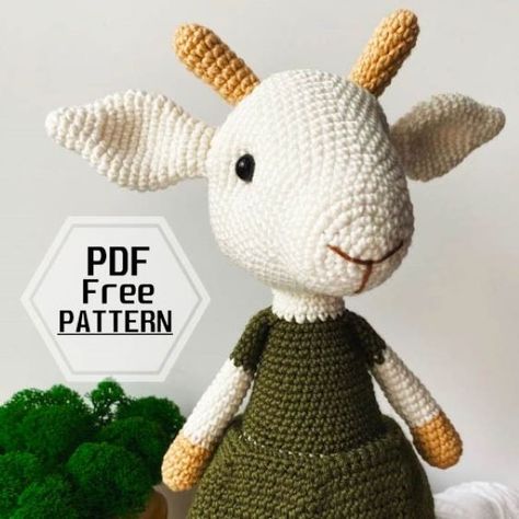 - Sayfa 2 / 40 - Free Amigurumi Crochet Pattern Crochet Goat, Doll Amigurumi Free Pattern, Free Amigurumi Crochet Patterns, Crochet Teddy Bear Pattern, Crochet Animals Free Patterns, Crochet Teddy Bear, Crochet Goodies, Crochet Teddy, Teddy Bear Pattern