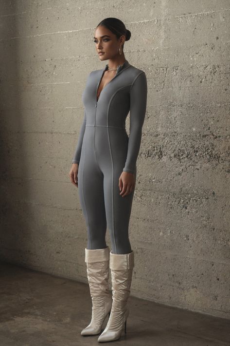 Catsuits For Women, Catsuit Outfit, Workout Bodysuit, Spandex Jumpsuit, High Neck Jumpsuit, Yoga Jumpsuit, Evening Jumpsuit, Plus Size Romper, Fitted Jumpsuit