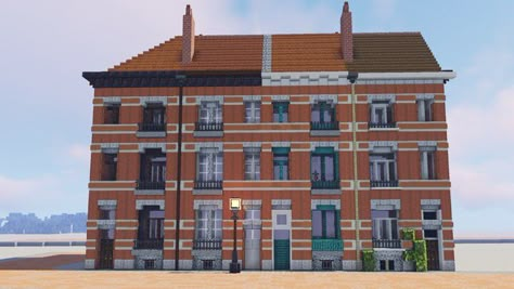 Minecraft Hospital, Minecraft Victorian, Minecraft Realistic, Fantasy Mansion, Minecraft Homes, Things To Build In Minecraft, Minecraft City Ideas, Ideas Para Minecraft, Minecraft City Buildings