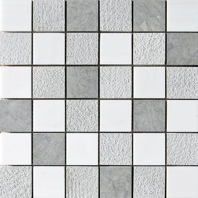 MarbleSystems 2" x 2" Marble Mosaic Tile Color: Gray Marble Backsplash Kitchen, Small Bathroom Remodel Designs, Gray Tile, Elegant Tiles, Modern Mosaics, Ceramic Subway Tile, Limestone Tile, Best Floor Tiles, Glass Subway Tile