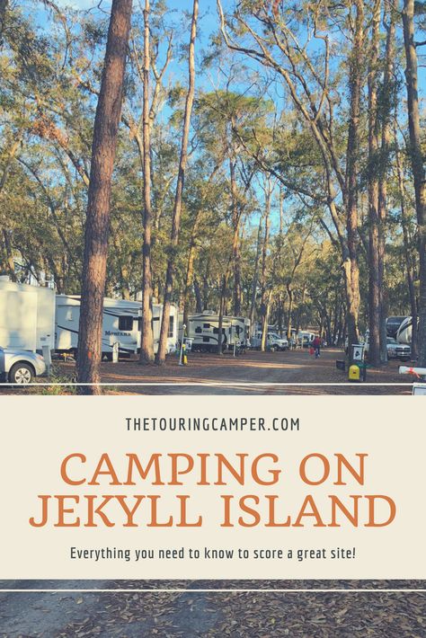 Rv Camping Checklist, Solo Camping, Camping Places, Jekyll Island, Camping Destinations, Camping Locations, Camping Checklist, Camping Spots, Winter Camping