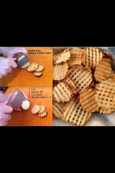 Diy Waffle Fries, Waffle Dippers, Waffle Fries Recipe, Diy Waffles, Supper Sides, Baking Gadgets, Frozen French Fries, Waffle Fries, Camping Kitchen