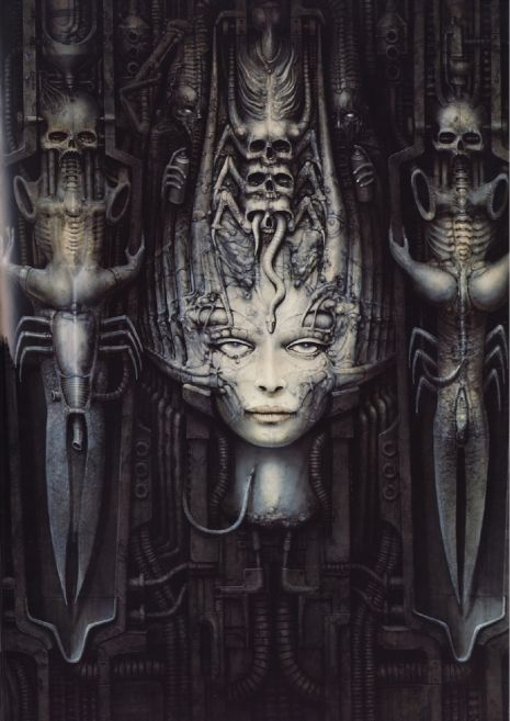 He Giger Art, Hr Giger Inspired Art, Alien Hr Giger, Halle Saint Pierre, Hr Giger Art Xenomorph, Hr Giger Art, Hr Giger Alien Concept Art, Art Alien, Giger Alien