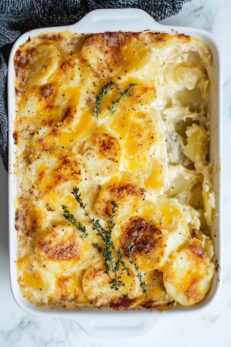 Potato And Leek Au Gratin, Garlic Parmesan Au Gratin Potatoes, Au Gratin Potato Recipes With Gruyere, Scalloped Potatoes Au Gratin Recipes, Gruyère Scalloped Potatoes, Boursin Au Gratin Potatoes, Potatoes Gratin Recipe, Home Made Au Gratin Potatoes, Au Gratin Potatoes With Gruyere Cheese