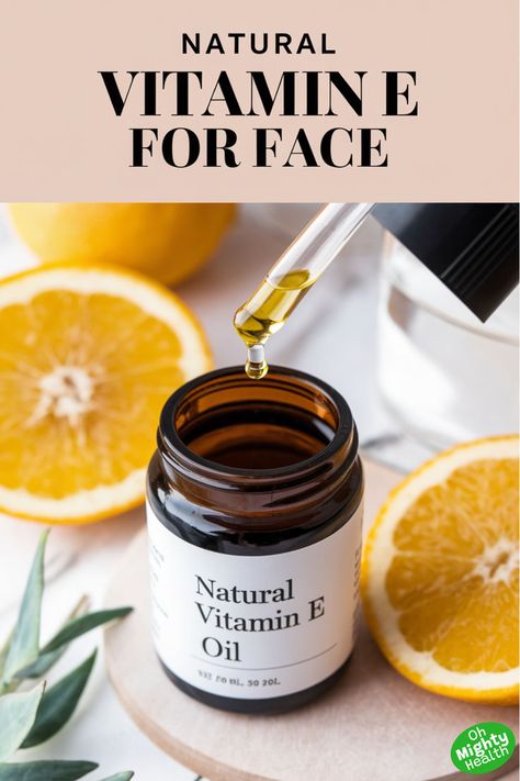 Natural vitamin e oil for face in amber glass bottle with dropper showing golden vitamin e oil drop, styled with fresh citrus slices and natural elements. Vitamin E For Face, Vitamin E For Skin, Remove Age Spots, Overnight Remedies, Expensive Skincare, Face Remedies, Age Spot Removal, Skin Care Products Design, Dry Skin Remedies