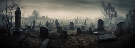 Premium Photo | A Massive Graveyard With Haunting Spirits Panoramic Background Generative AI Graveyard Background, Halloween Cemetery, Landscape Abstract, Poster Maker, Business Card Maker, Flyer Maker, Card Banner, Poster Invitation, Facebook Cover Photos