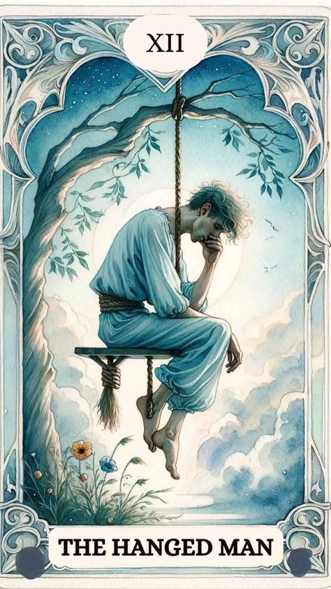 The Hanged Man Tarot Meaning, Tarot Hanged Man, Tarot The Hanged Man, Extrasensory Perception, Tarot Card Artwork, Kartu Tarot, Hanged Man Tarot, Major Arcana Tarot, Mysterious Man