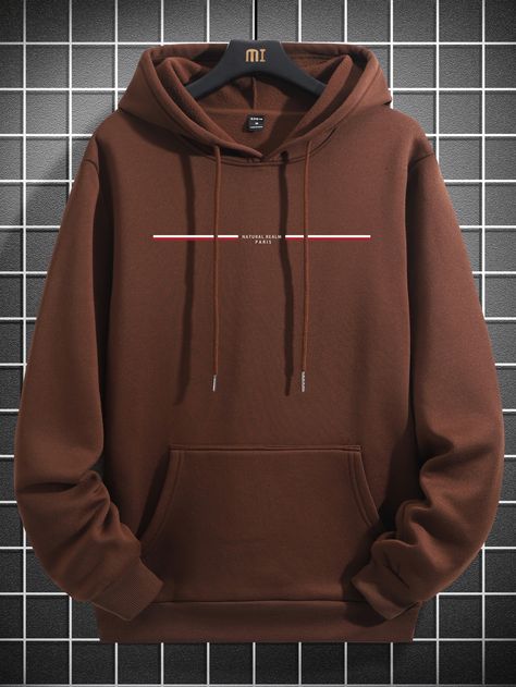 Hoddies Outfits Mens, Trendy Hoodies Men, Brown Hoodie Outfit, Hoddies Outfits, Hoodie Weather, Comfortable Hoodies, Men Sweatshirts, Thermal Hoodie, Brown Hoodie