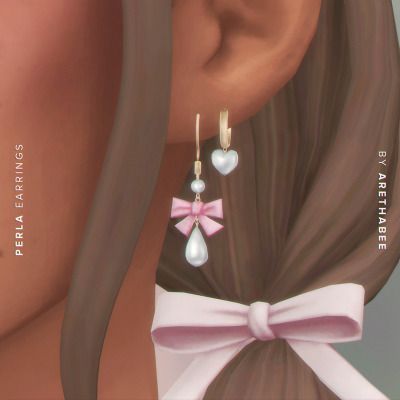 Romanticize your life with our new Pink Ribbons collection inspired by everything pink, soft and frivolous. It features 17 pieces including accessories, hairstyles and clothes, anything you might nee… Sims 4 Maxis Match Piercings Cc, Sims 4 Striped Socks, Sims 4 Cc Accesory, Sims 4 Cc Maxis Match Jewelry, Sims 4 Cc Glasses Patreon, Sims Piercings, Sims 4 Cc Jewelry Patreon, Sims Jewelry, 4 Piercings