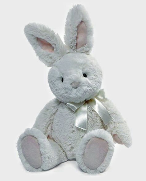 For Easter, a Gund 'Velvet' stuffed bunny rabbit, plush, white Stuffed Animal Rabbit, White Bunny Plush, Plush Ideas, Rabbit Plushie, Teddy Bear Drawing, Object Reference, Floppy Eared Bunny, Stuffed Rabbit, Plush Rabbit