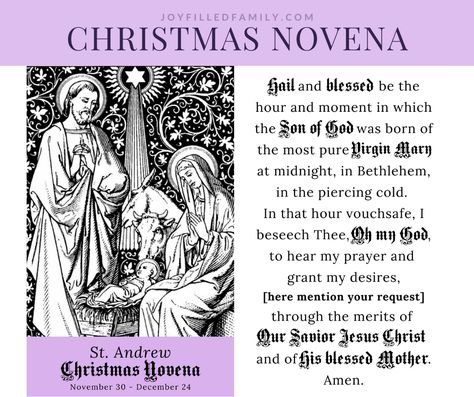 St. Andrew ~ Christmas Novena St Andrew Christmas Novena, Prayer Cards Printable, Angel Faces, Catholic Devotions, Christmas Devotional, Advent Devotionals, Christmas Card Sayings, Christmas Prayer, Novena Prayers