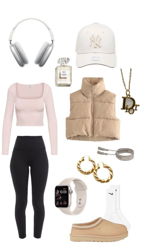 Cute lululemon outfit Comfy Athletic Outfits, Lululemon Outfit Winter, Lululemon Outfit Fashion, Cute Lululemon Outfits, Lululemon Outfit, Lululemon Outfits, Fitness Wear Outfits, Cute Gym Outfits, Outfit Layout