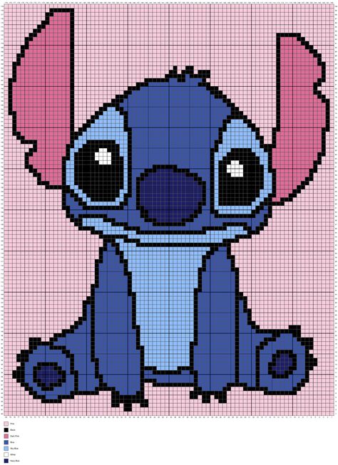 Free Stitch crochet blanket. C2C written pattern & Graph: Stitch from the movie Lilo & Stitch. Pattern from MagicYarnPixels.com Crochet Lilo And Stitch Pattern Free, Stiches Dessin, Crochet Stitch Disney, Pixel Art Stitch, Crochet Blanket C2c, Stitch Amigurumi, Crochet Graph Patterns, Crochet Mermaid Blanket, Stitch Crochet Pattern