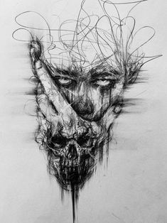 Mouth Shut Art, Horror Drawings, رسم كاريكاتير, Pasta Art, Pen Work, Scary Drawings, Pc Wallpapers, Creepy Drawings, Scribble Art