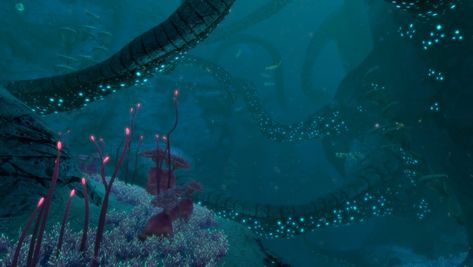 Subnautica Environment, Subnautica Wallpaper Pc, Subnautica Wallpaper, Subnautica Creatures, Space Fiction, Subnautica Below Zero, Alien Technology, Ribbon Plant, Purple Coral