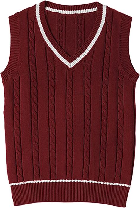 Womens Sweater Vest, School Sweater, Cap Sleeve Sweater, Matching Patterns, Sweater Vest Women, Womens Sweater, Sleeveless Pullover, Sweater Tank Top, Knitted Pullover Sweaters